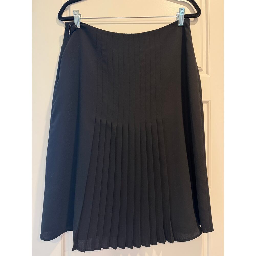 Lauren Ralph Lauren Pleated Midi Skirt Size 10 Professional Office School Church - Picture 2 of 7